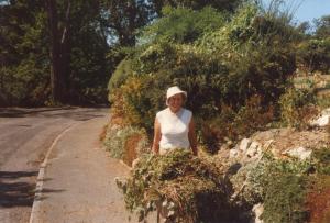 Mum in Wroxall Summer 89