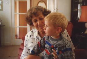 Mum with Mathew, Hadley Wood